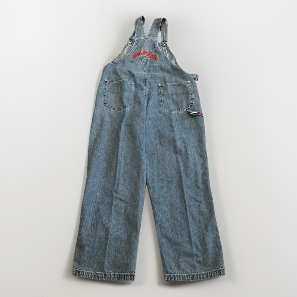 Vintage Tommy Hilfiger Denim Aaliyah Overalls 90s Baggy Jeans XL Y2K Hip Hop